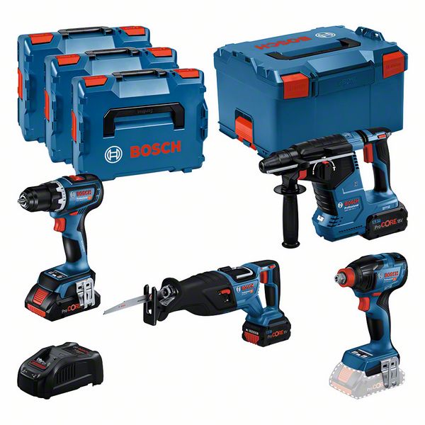 Combo Kit 4 tool kit 18V Profi Set SHK<br>