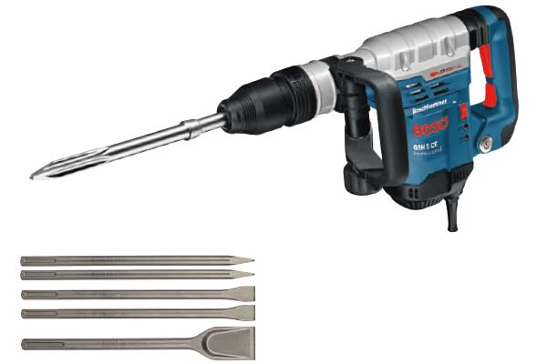 Bosch GSH 5 CE Schlaghammer SDS-max inkl. Meisselset<br>