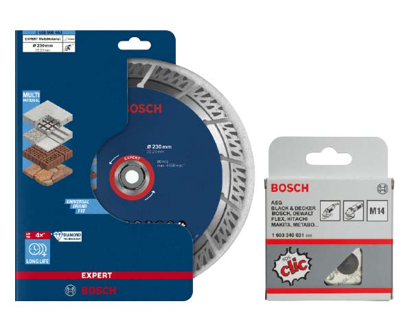 Expert MultiMaterial Diamanttrennscheiben, 230 x 22,23 x 2,4 x 15 mm im Set<br>