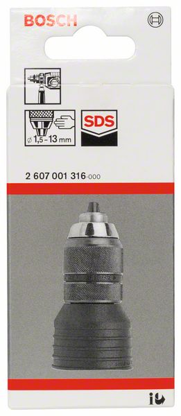 Schnellspannbohrfutter mit Adapter, 1,5 bis 13 mm, SDS-plus, für GBH 4 DFE/DCE<br>