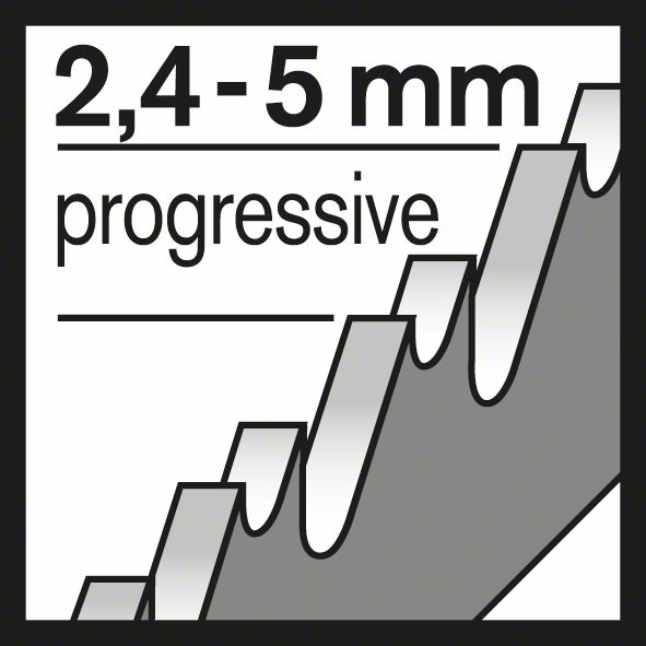 Stichsägeblatt T 345 XF Progressor for Wood and Metal, 3er-Pack<br>