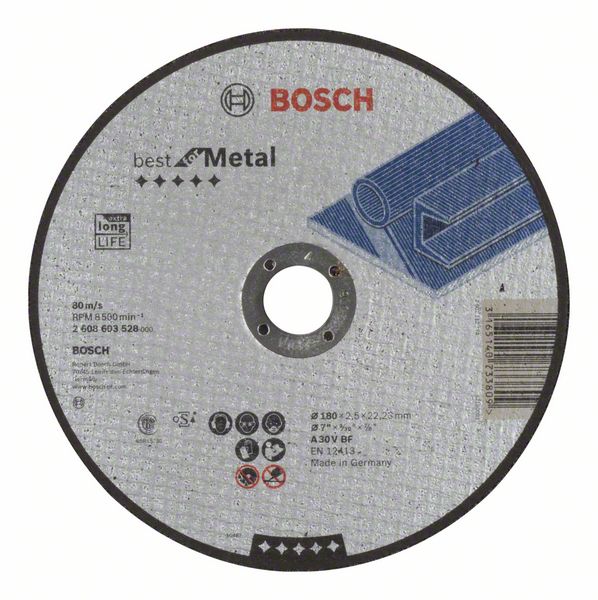Trennscheibe gerade Best for Metal A 30 V BF, 180 mm, 2,5 mm<br>