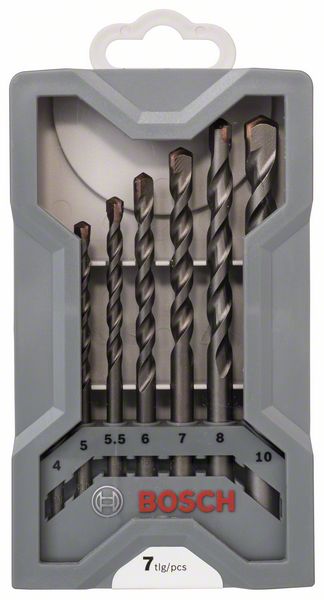 Betonbohrer CYL-3 Set, Silver Percussion, 7-teilig, 4, 5, 5,5, 6, 7, 8, 10 mm<br>