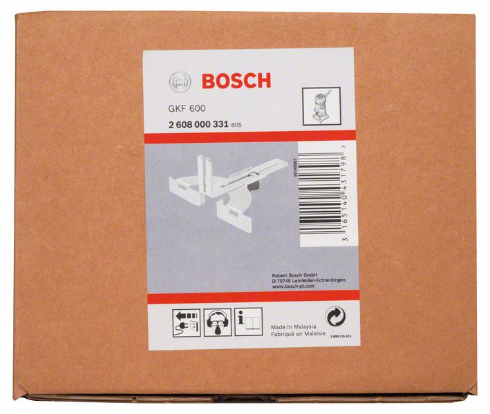 Parallelanschlag für Bosch-Kantenfräse GKF 600 Professional<br>
