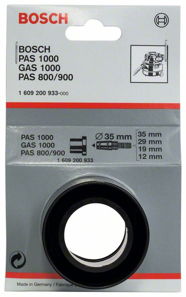 Adapter für Bosch-Sauger, 35 mm, für Anschluss 19 mm Schlauch<br>