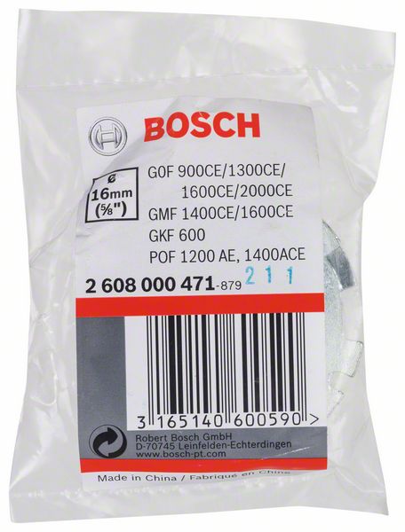 Kopierhülse für Bosch-Oberfräsen, mit Schnellverschluss, 16 mm<br>