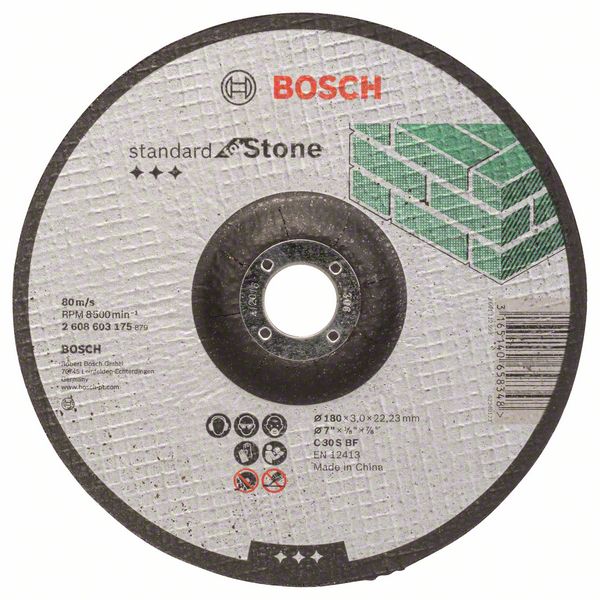 Trennscheibe gekröpft Standard for Stone C 30 S BF, 180 mm, 3,0 mm<br>