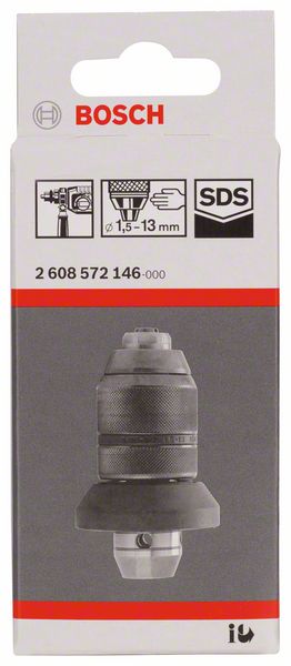 Schnellspannbohrfutter mit Adapter, 1,5 bis 13 mm, SDS plus, für GBH 3-28 FE<br>