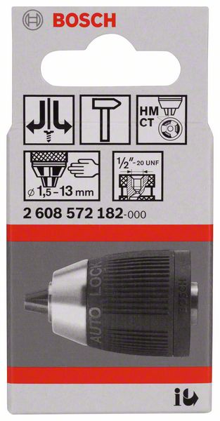 Schnellspannbohrfutter bis 13 mm, 1,5 bis 13 mm, 1/2 Zoll bis 20, Abb. Nr. 6<br>