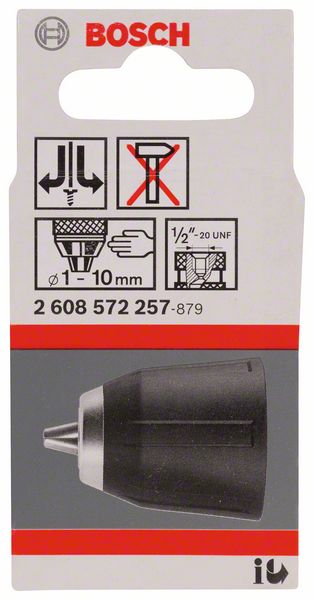 Schnellspannbohrfutter bis 10 mm, 1 bis 10 mm, für GSR 10.8 V-LI-2 Professional<br>