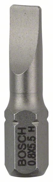 Schrauberbit Extra-Hart S 0,8 x 5,5, 25 mm, 25er-Pack<br>