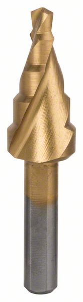 Stufenbohrer HSS-TiN, 4 - 12 mm, 6 mm, 50 mm, 5 Stufen<br>