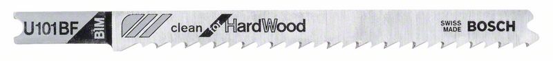 Stichsägeblatt U 101 BF Clean for Hard Wood, 3er-Pack<br>