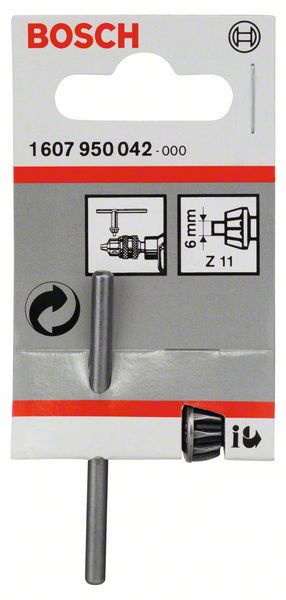 Ersatzschlüssel zu Zahnkranzbohrfutter ZS14, B, 60 mm, 30 mm, 6 mm<br>