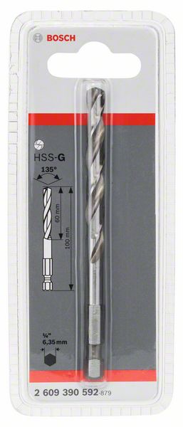 Zentrierbohrer HSS-G, 100 mm<br>