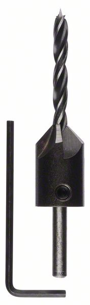 Holzspiralbohrer mit 90°-Senker, 5 mm, 16 mm<br>