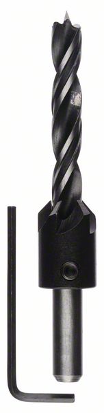 Holzspiralbohrer mit 90°-Senker, 10 mm, 20 mm<br>
