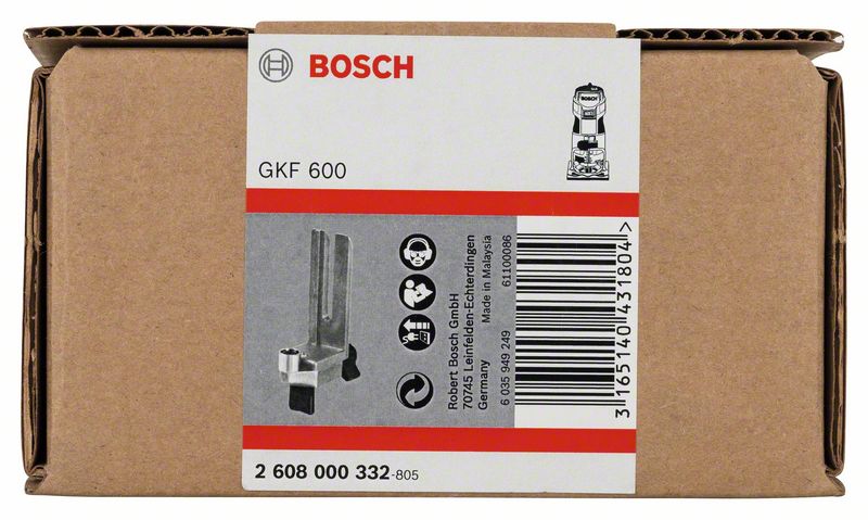 Führungshilfe für Bosch-Kantenfräse GKF 600 Professional<br>