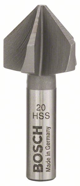 Kegelsenker mit zylindrischem Schaft, 20,0 mm, M 10, 45 mm, 8 mm<br>