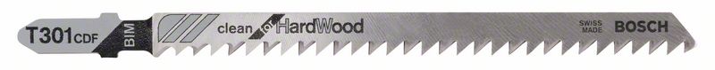 Stichsägeblatt T 301 CDF Clean for Hard Wood, 3er-Pack<br>