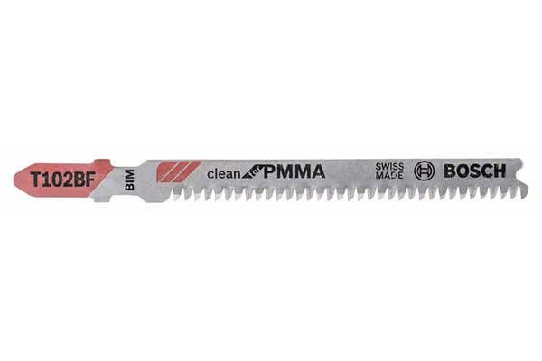Stichsägeblatt T 102 BF Clean for PMMA, 5er-Pack<br>