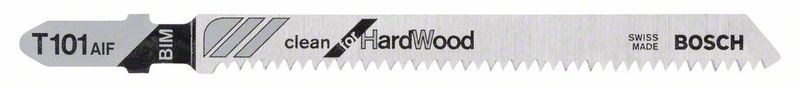 Stichsägeblatt T 101 AIF Clean for Hard Wood, 3er-Pack<br>