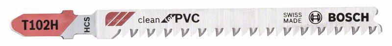 Stichsägeblatt T 102 H Clean for PVC, 3er-Pack<br>