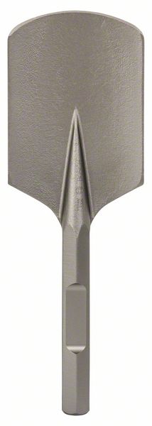 Spatmeißel mit 28-mm-Sechskantaufnahme, abgerundet, 400 x 135 mm<br>