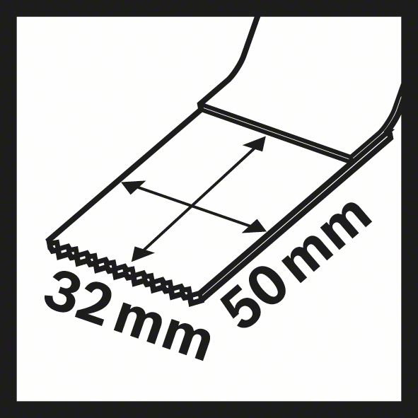 BIM Tauchsägeblatt AIZ 32 AB, Metal, 50 x 32 mm, 5er-Pack<br>