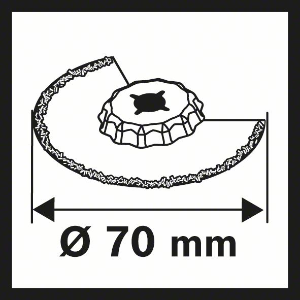 Carbide-RIFF Schmalschnitt-Segmentsägeblatt ACZ 70 RT5, 70 mm, 1er-Pack<br>