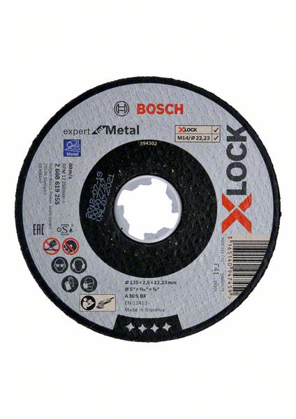 Trennscheibe X-LOCK gerade Expert for Metal A 30 S BF, 125 x 22,23 x 2,5 mm<br>