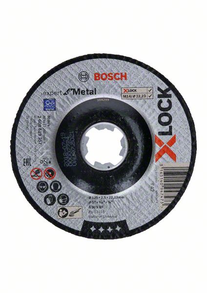 Trennscheibe X-LOCK gekröpft Expert for Metal A 30 S BF, 125 x 22,23 x 2,5 mm<br>