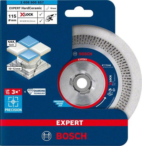 Expert HardCeramic X-LOCK Diamanttrennscheiben, 115 x 22.23 x 1.4 x 10 mm<br>