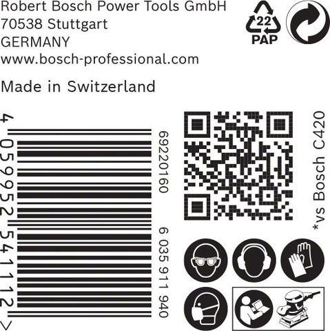 Expert M480 Schleifnetz für Schwingschleifer, 115 x 230 mm, G 220, 50-tlg.<br>