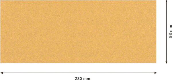 Expert C470 Schleifpapier ohne Löcher für Schwingschleifer, 93 x 230 mm, G 100, 10-tlg.<br>