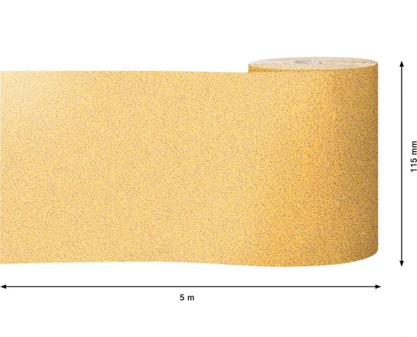 Expert C470 Schleifpapierrolle zum Handschleifen, 115 mm, 5 m, G 60<br>