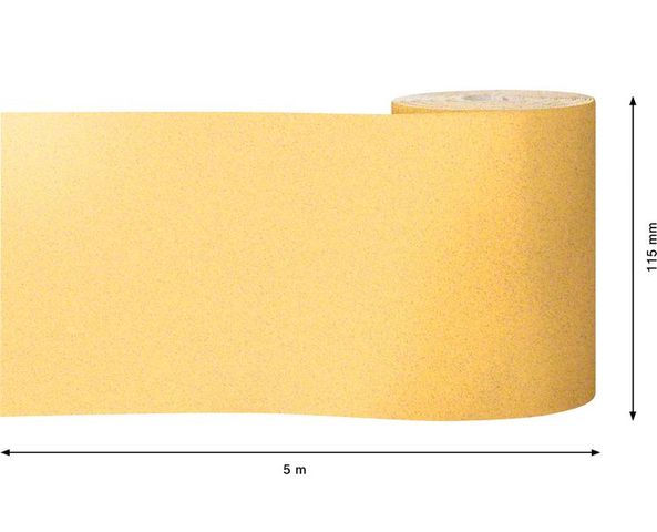 Expert C470 Schleifpapierrolle zum Handschleifen, 115 mm, 5 m, G 120<br>