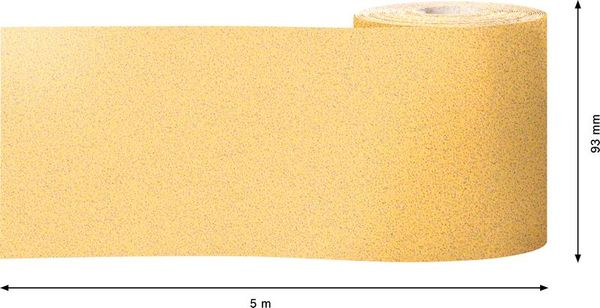 Expert C470 Schleifpapierrolle zum Handschleifen, 93 mm, 5 m, G 80<br>
