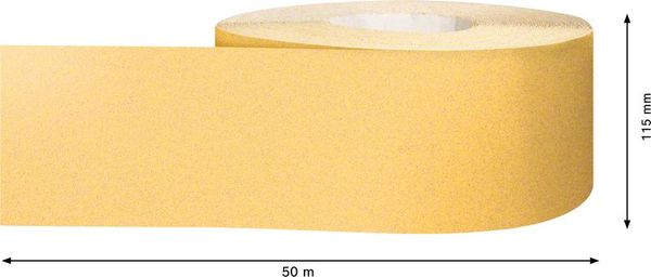Expert C470 Schleifpapierrolle zum Handschleifen, 115 mm x 50 m, G 100<br>