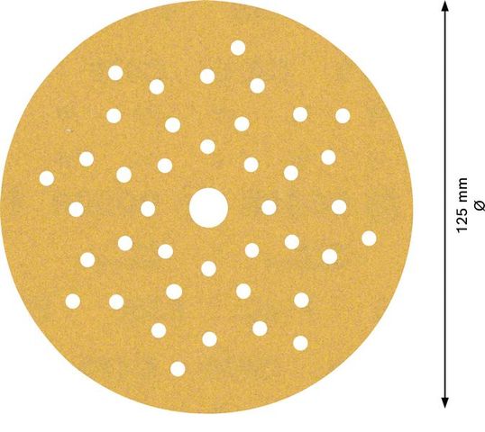 Expert C470 Schleifpapier Mehrloch für Exzenterschleifer, 125 mm, G 180, 50-tlg.<br>