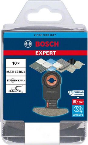 Expert Corner Blade MATI 68 RD4 Blatt für Multifunktionswerkzeuge, 68 x 30 mm, 10-tlg.<br>