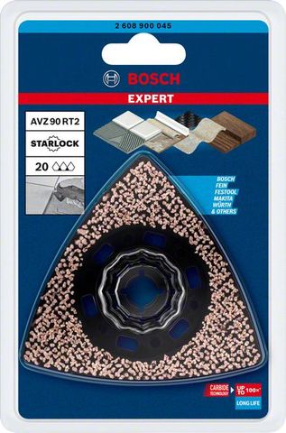 Expert Sanding Plate AVZ 90 RT2 Blatt für Multifunktionswerkzeuge, 90 mm<br>