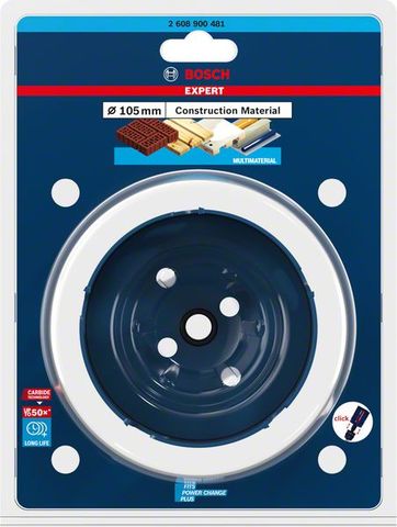 Expert Construction Material Lochsäge, 105 x 60 mm, 4 1/8-Zoll<br>