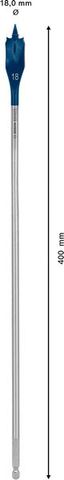 Expert SelfCut Speed Flachfräsbohrer, 18 x 400 mm<br>