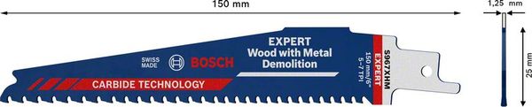 Expert `Wood with Metal Demolition- S 967 XHM Säbelsägeblatt, 10 Stück<br>