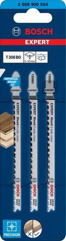 Expert `Wood 2-side clean- T 308 BO Stichsägeblatt, 3 Stück<br>