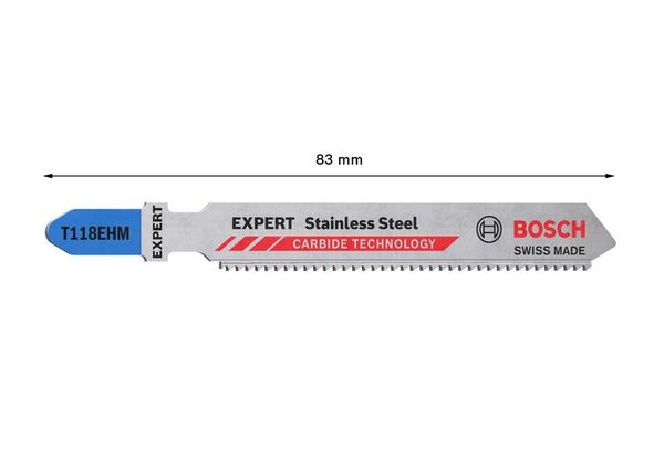 Expert `Stainless Steel- T 118 EHM Stichsägeblatt, 3 Stück<br>