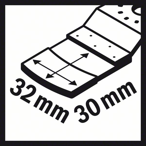Carbide-RIFF Tauchsägeblatt AIZ 32 RT5, 30 x 32 mm<br>