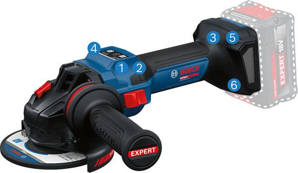 Bosch EXWS18V-15S Akku-Winkelschleifer<br>