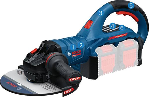 Bosch EXWS18V2-230P Akku-Winkelschleifer<br>